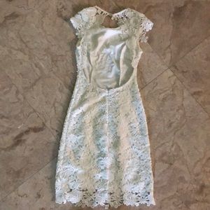 Open back lace dress
